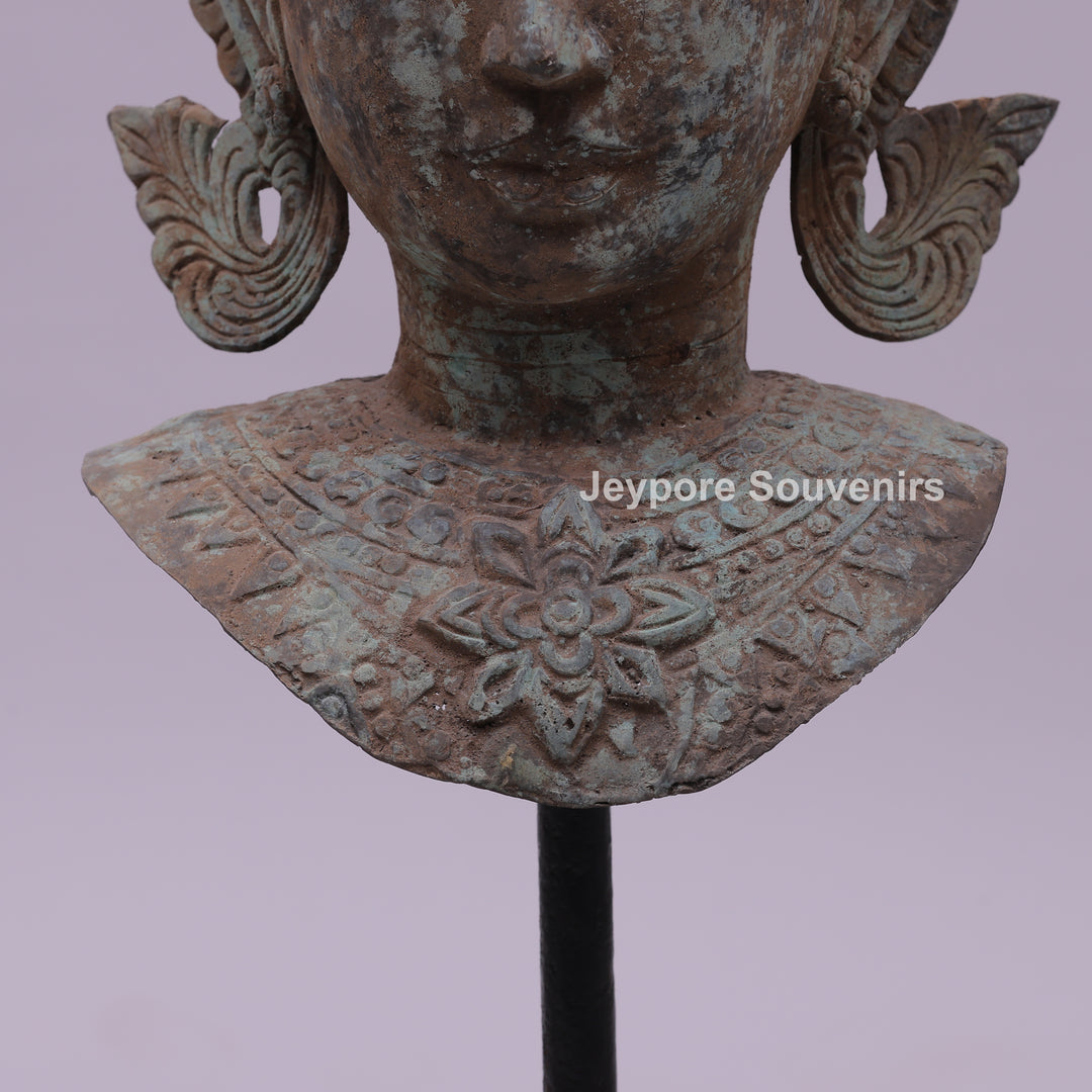 Buddha Head Bronze Statue