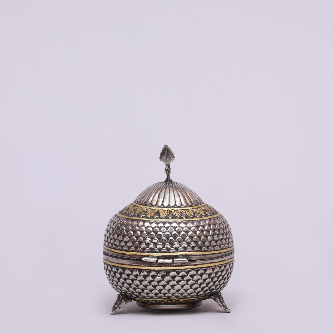 Handcrafted German Silver Polished Decorative Storage Box