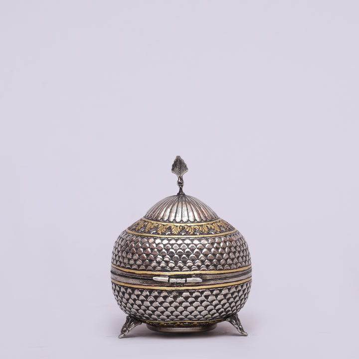 Handcrafted German Silver Polished Decorative Storage Box