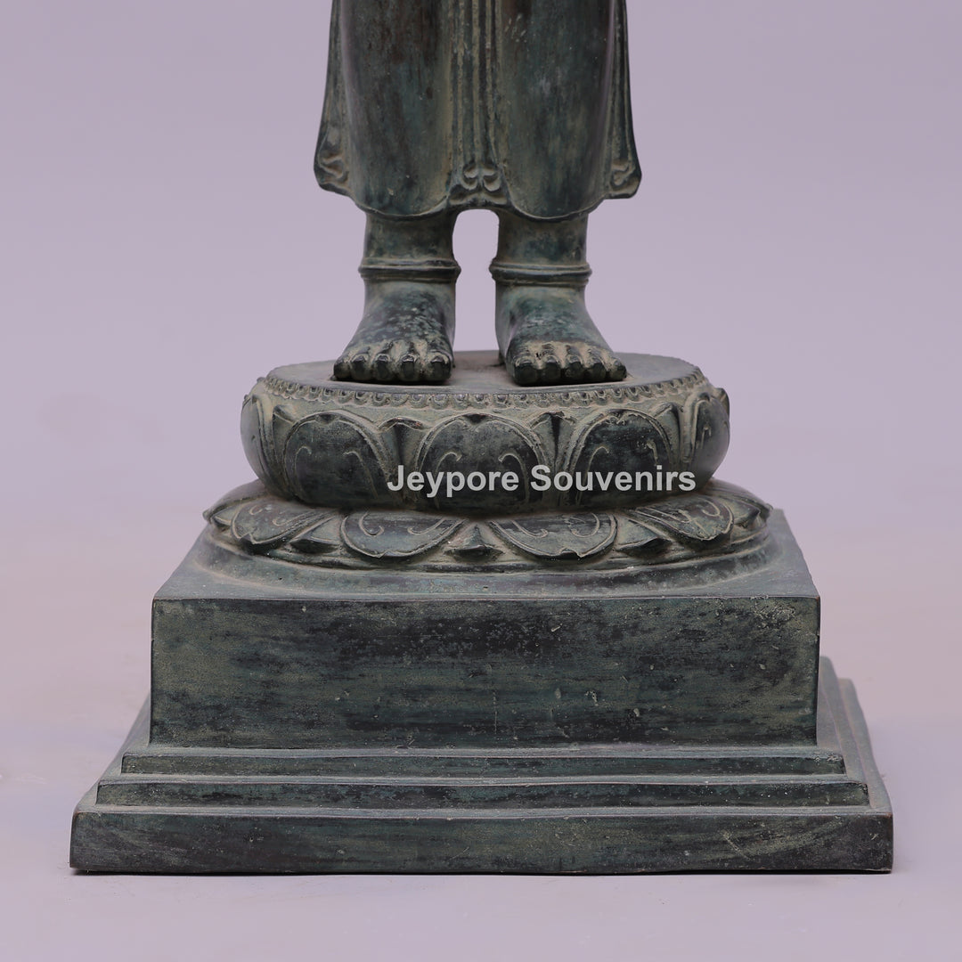 Eight Armed Lokeshvara Khmer-style Bronze Statue