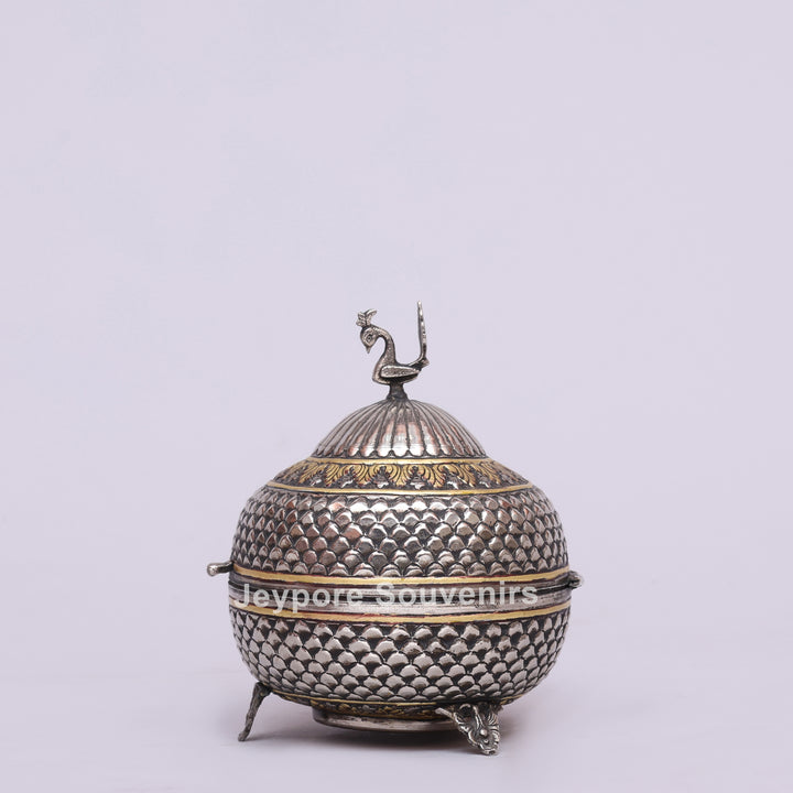 Handcrafted German Silver Polished Decorative Storage Box
