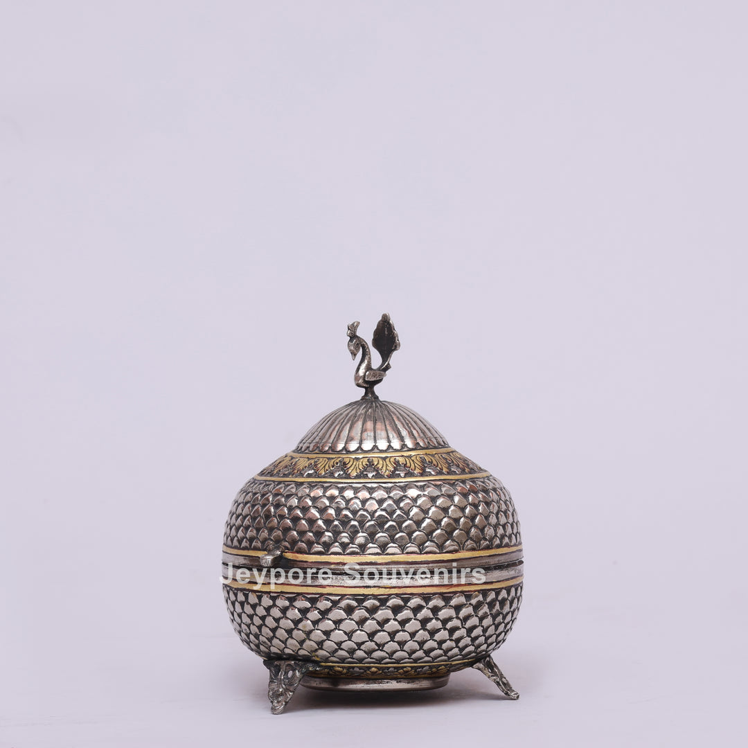 Handcrafted German Silver Polished Decorative Storage Box