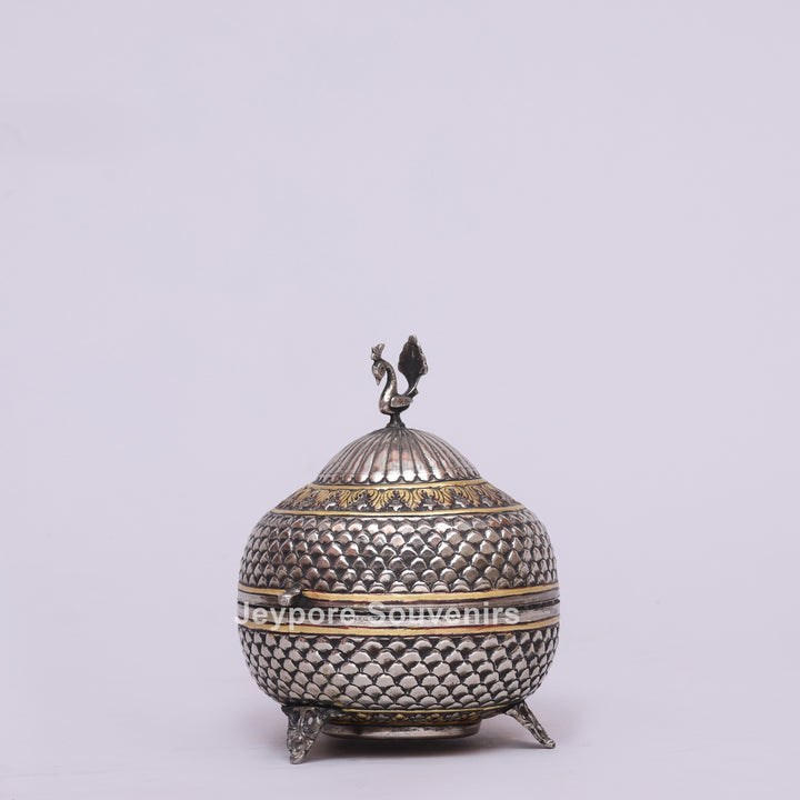 Handcrafted German Silver Polished Decorative Storage Box