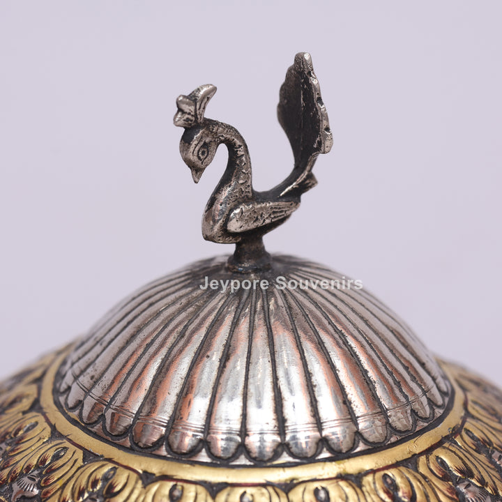 Handcrafted German Silver Polished Decorative Storage Box