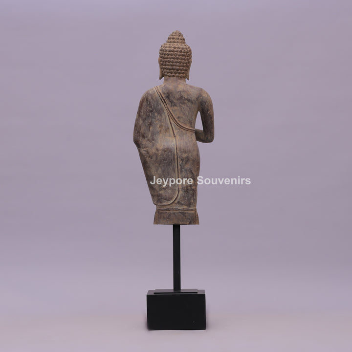 Standing Thai Dvaravati Buddha Bronze Statue
