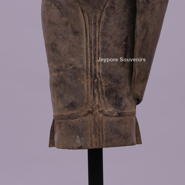 Standing Thai Dvaravati Buddha Bronze Statue