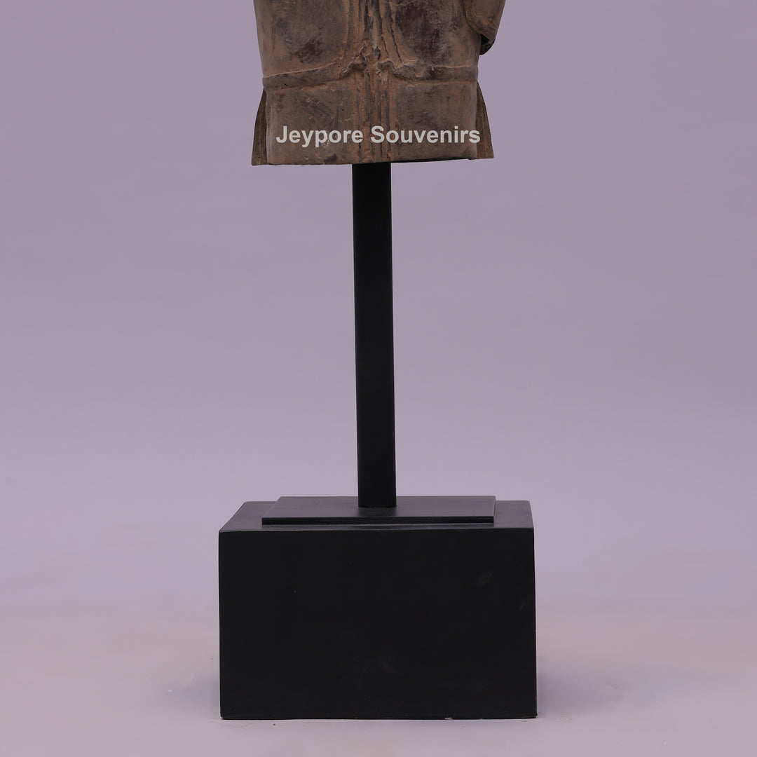 Standing Thai Dvaravati Buddha Bronze Statue
