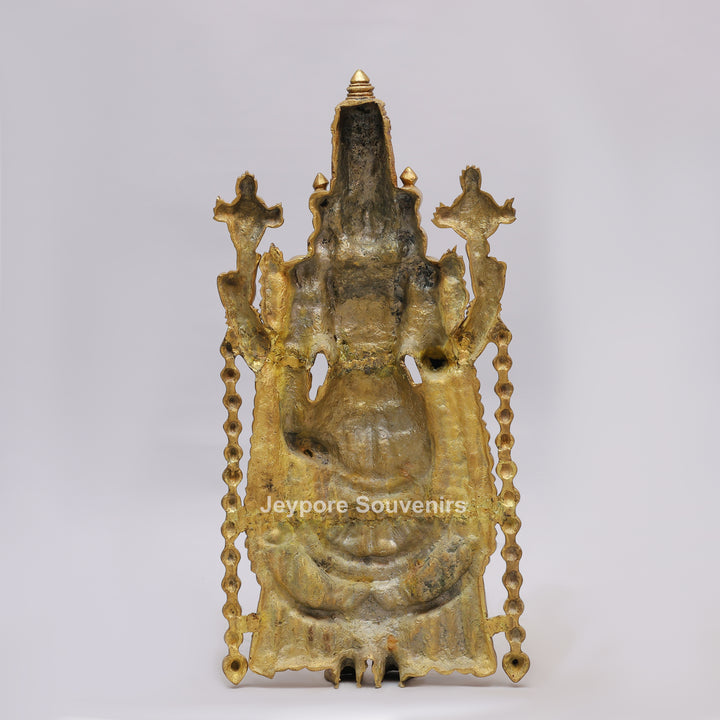 Handcrafted Brass Lord Venkateswara (Tirupati Balaji) Statue