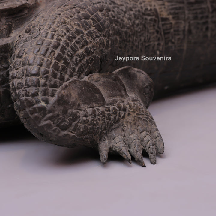 Bronze Crocodile Sculpture