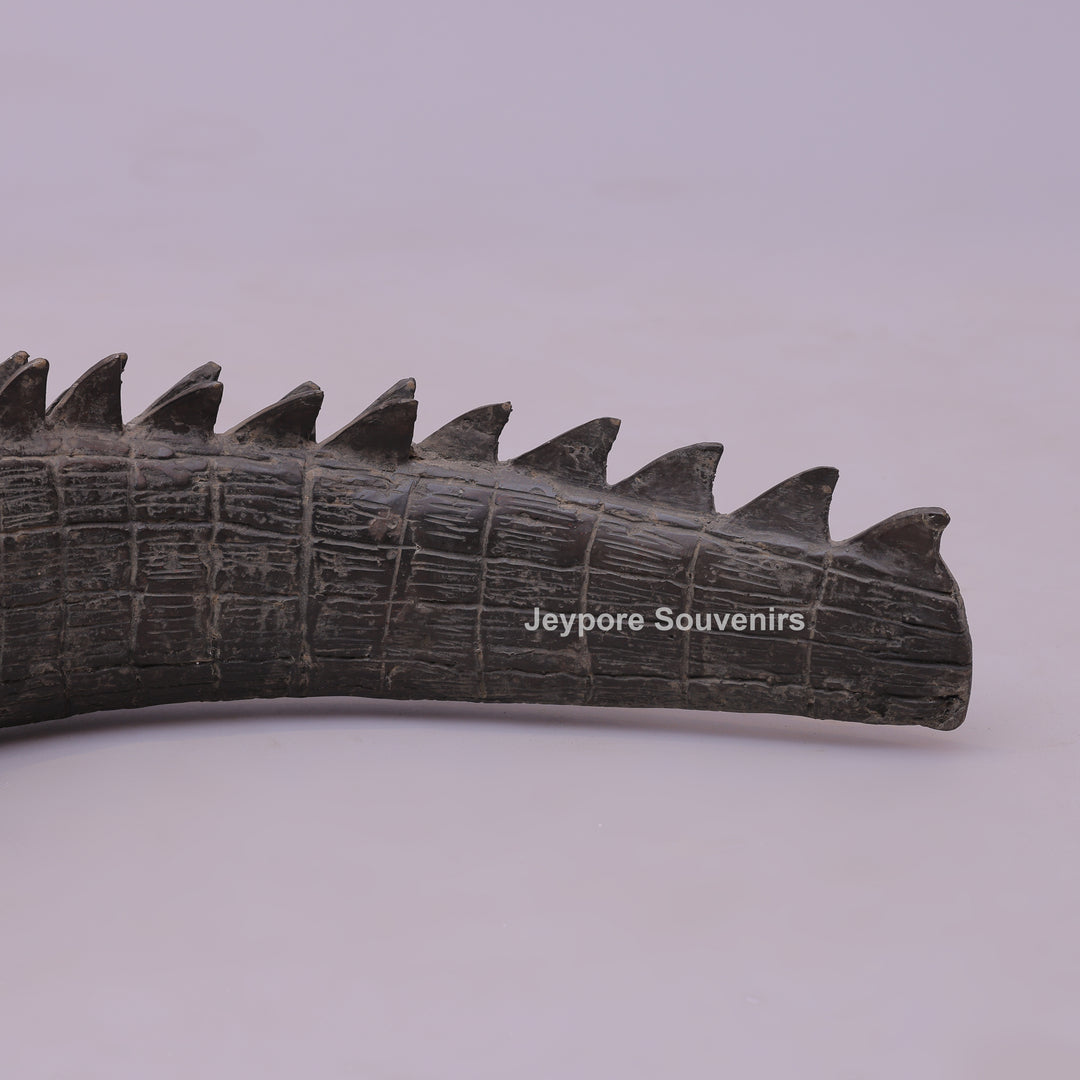 Bronze Crocodile Sculpture