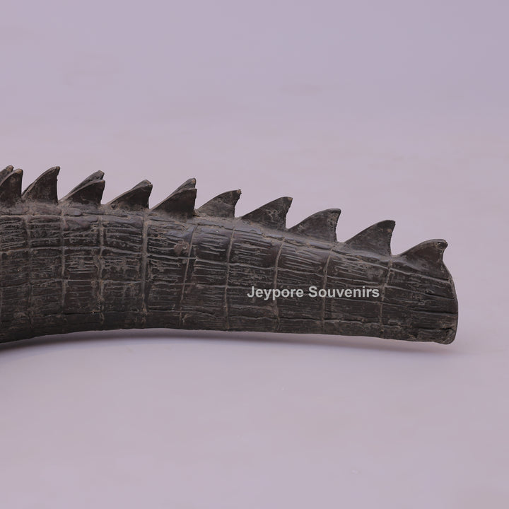 Bronze Crocodile Sculpture