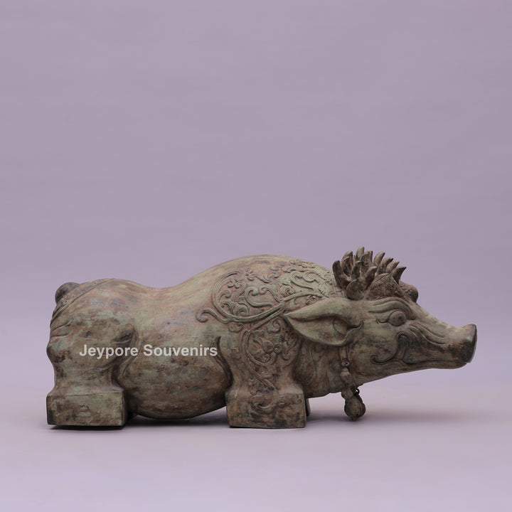 Boar Piggy Bronze Sculpture