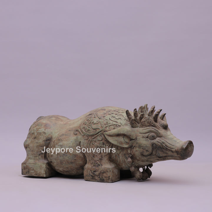 Boar Piggy Bronze Sculpture