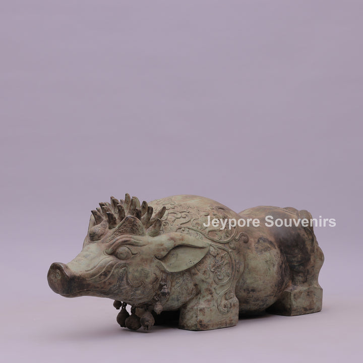 Boar Piggy Bronze Sculpture