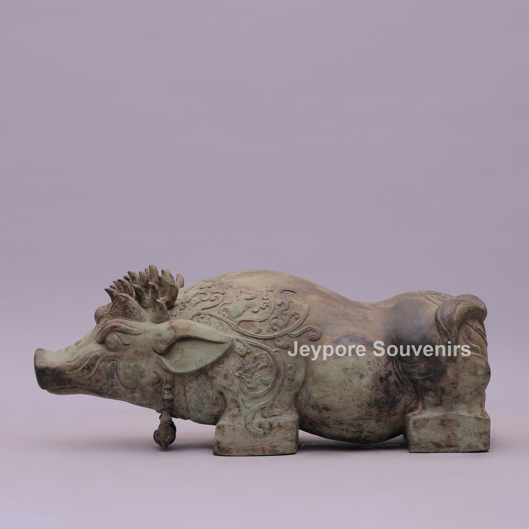 Boar Piggy Bronze Sculpture