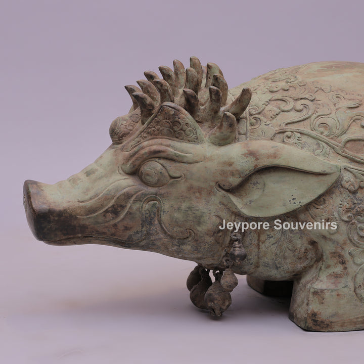 Boar Piggy Bronze Sculpture