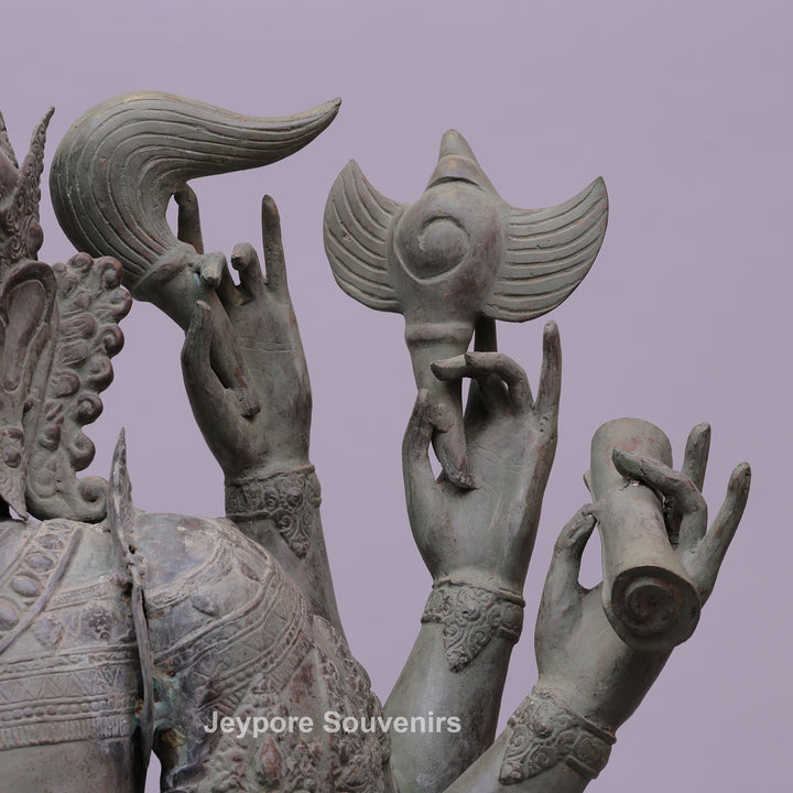 Eight-Armed Vishnu Bronze Statue