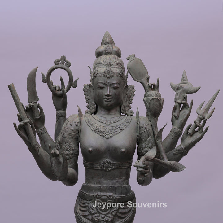 Standing Goddess Lakshmi Bronze Statue