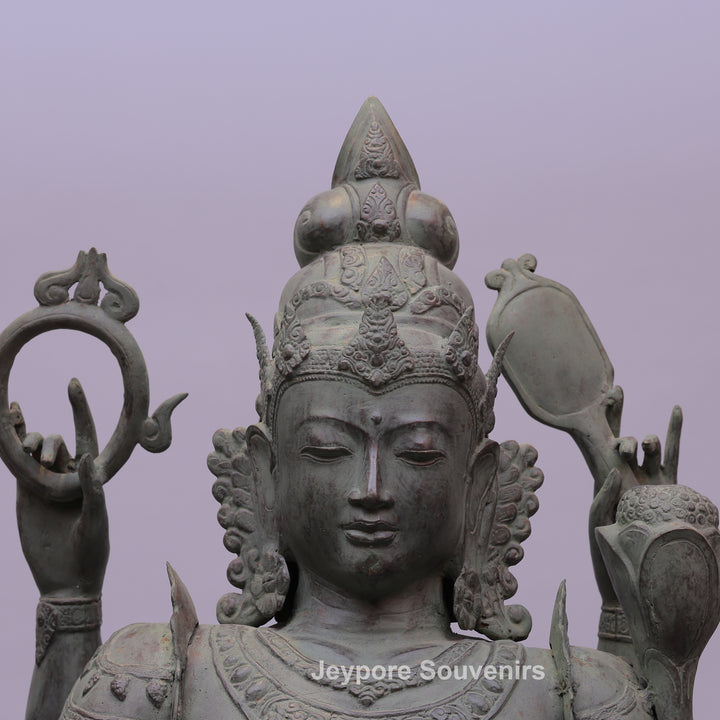 Standing Goddess Lakshmi Bronze Statue