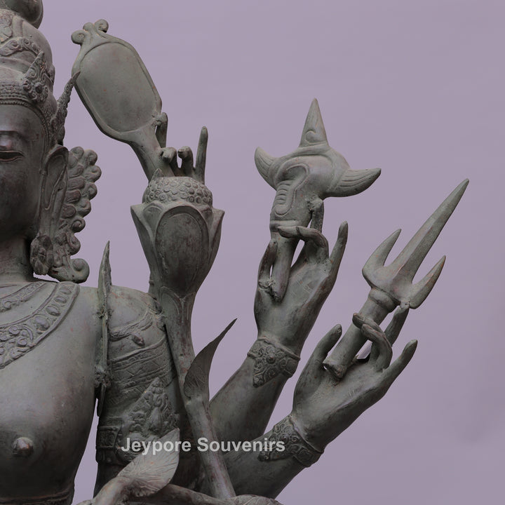 Standing Goddess Lakshmi Bronze Statue