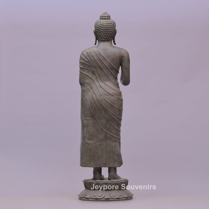 Standing Buddha Ancient Gandhara Style Bronze Statue