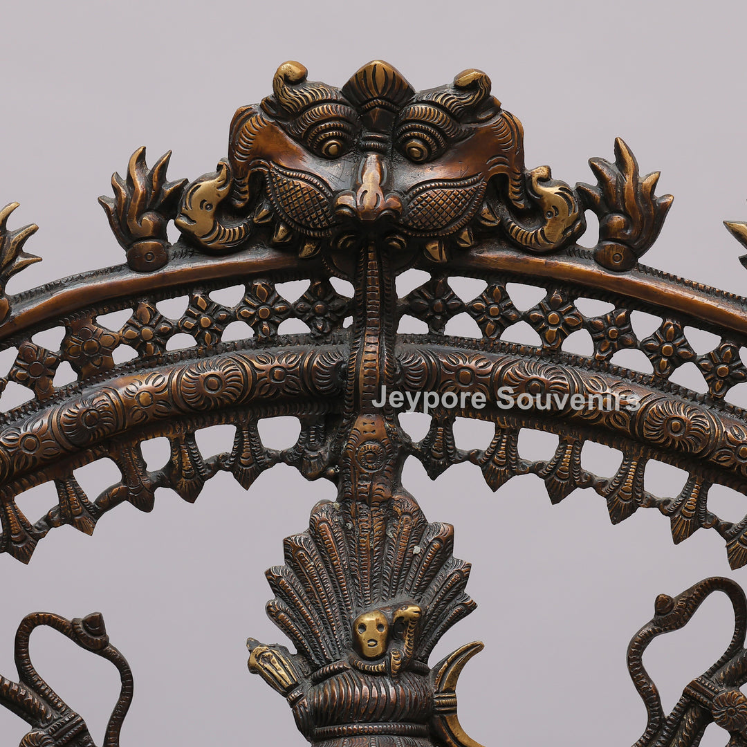 Handcrafted Brass Lord Shiva (Nataraja) Statue with Prabha Mandala