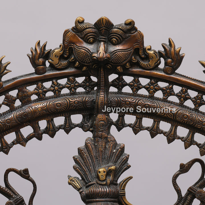 Handcrafted Brass Lord Shiva (Nataraja) Statue with Prabha Mandala