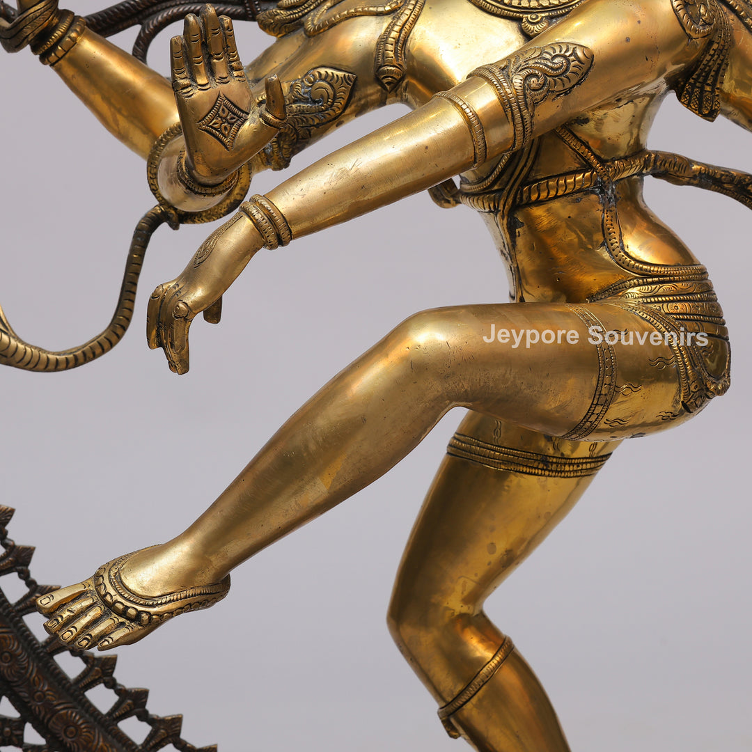 Handcrafted Brass Lord Shiva (Nataraja) Statue with Prabha Mandala