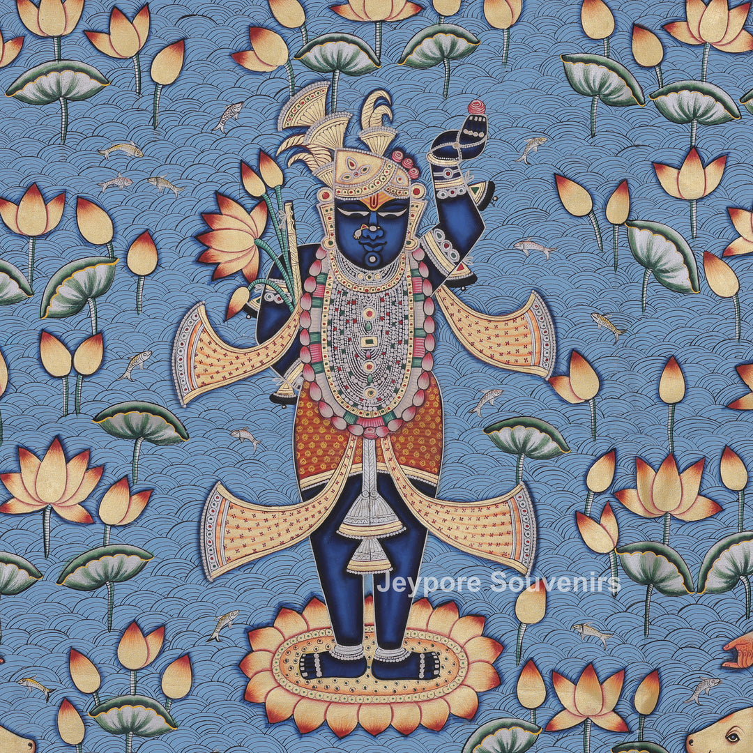Handmade Swaroop Of Shrinathji - Pichwai