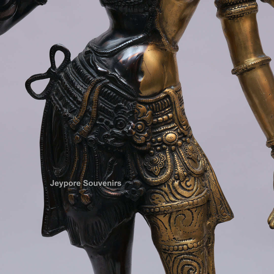Handcrafted Brass Ardhanarishvara Statue