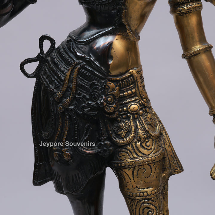 Handcrafted Brass Ardhanarishvara Statue