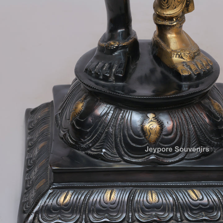 Handcrafted Brass Ardhanarishvara Statue