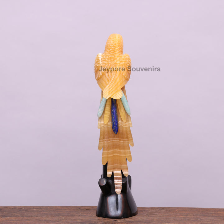 Yellow Quartz Parrot Amethyst Beak – Semi-Precious Gemstone