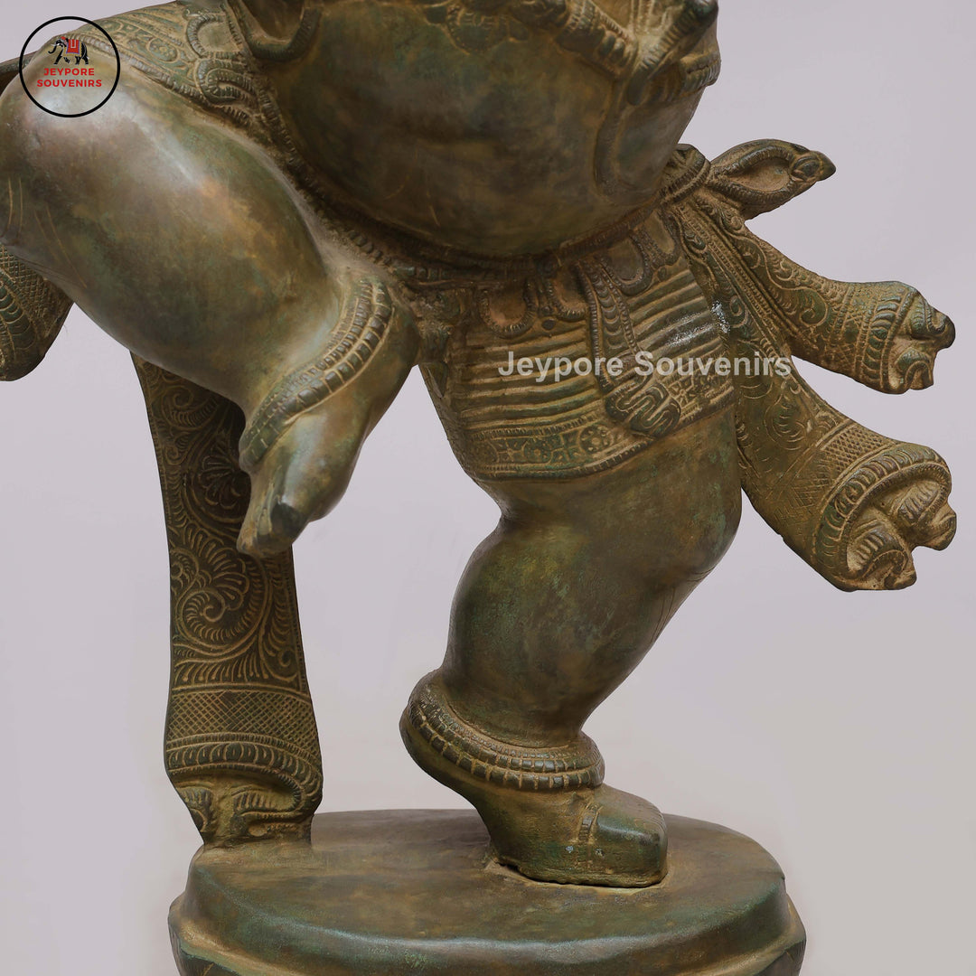 Six-Armed Dancing Ganesha in Swamimalai Lost-Wax Bronze