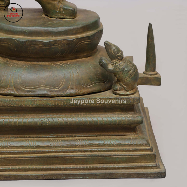 Six-Armed Dancing Ganesha in Swamimalai Lost-Wax Bronze
