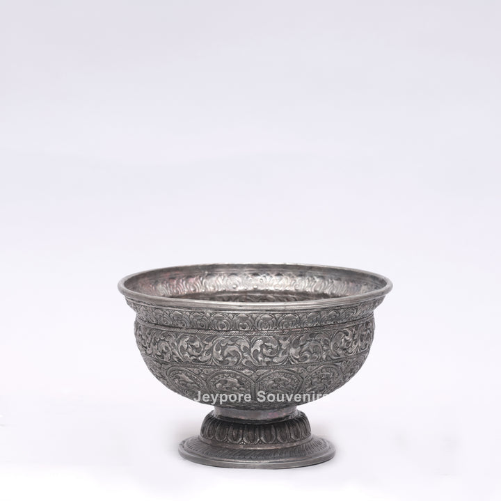 Handcrafted Silver-Plated Decorative Bowl