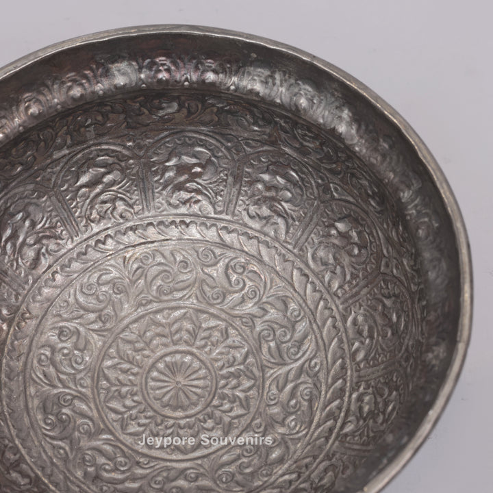 Handcrafted Silver-Plated Decorative Bowl