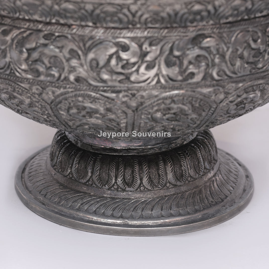 Handcrafted Silver-Plated Decorative Bowl