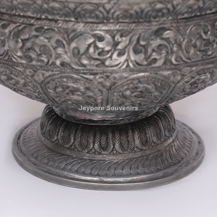 Handcrafted Silver-Plated Decorative Bowl