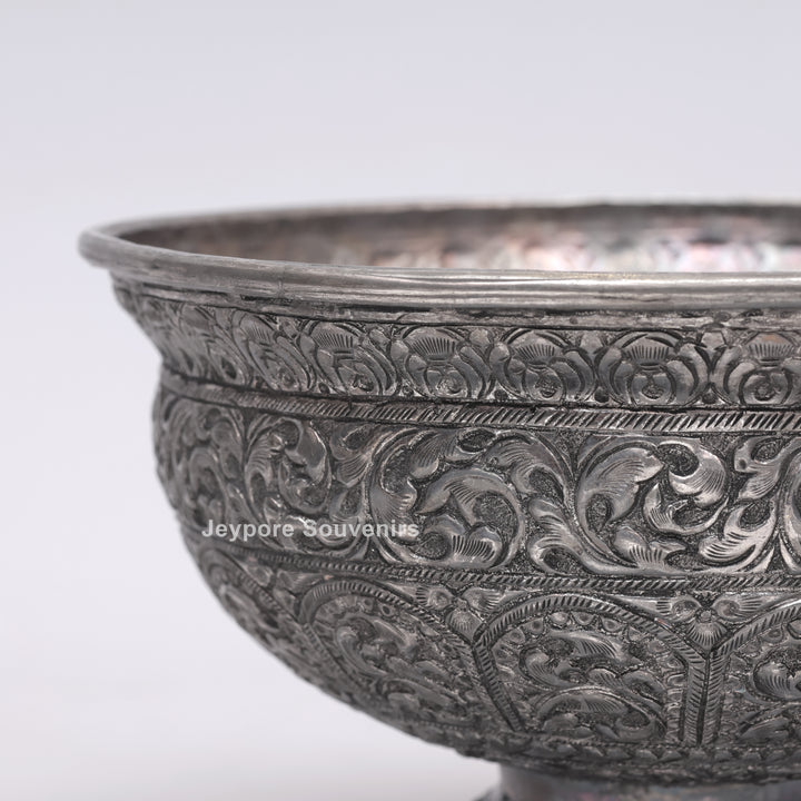 Handcrafted Silver-Plated Decorative Bowl