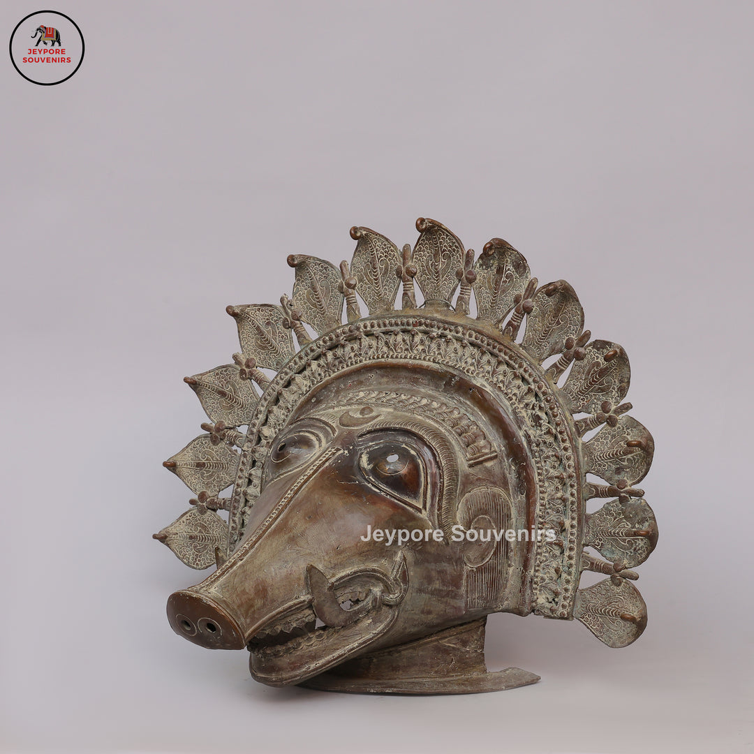 Tulu Nadu Boar Spirit Ritual Panjurli Bhuta Mask