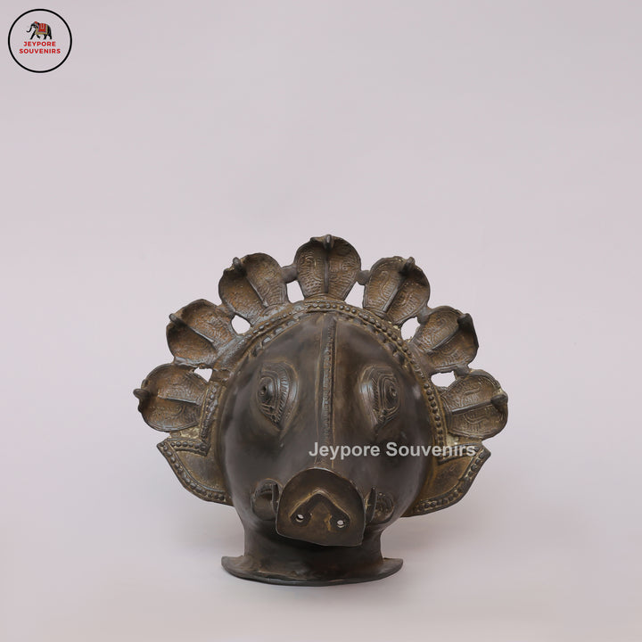 Traditional Wild Boar Spirit Panjurli Muga Bhuta Mask