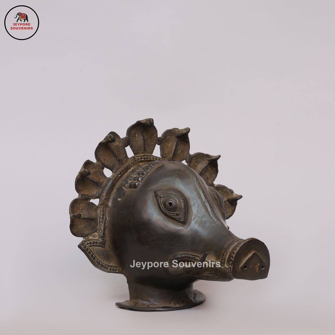 Traditional Wild Boar Spirit Panjurli Muga Bhuta Mask