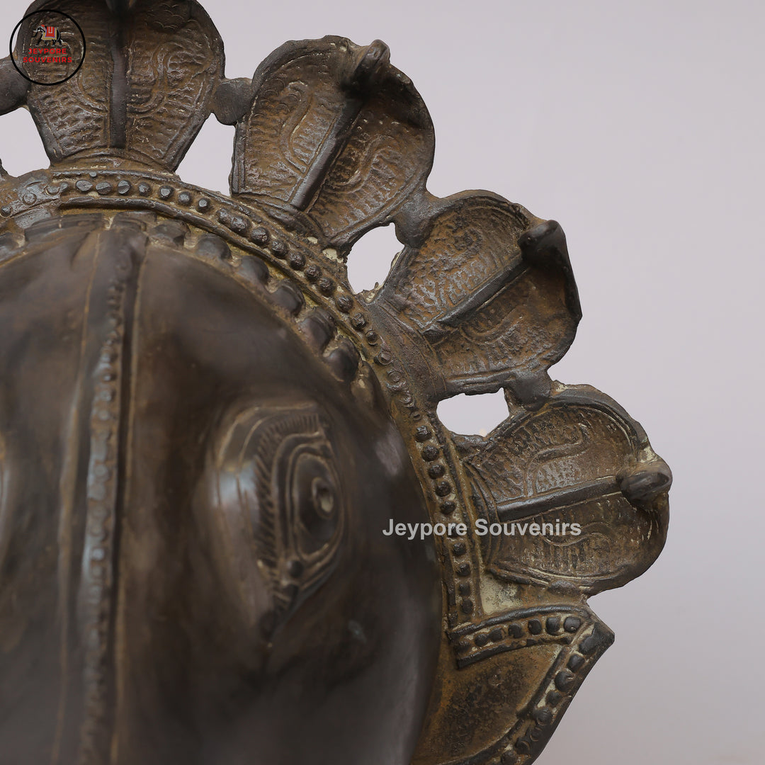 Traditional Wild Boar Spirit Panjurli Muga Bhuta Mask