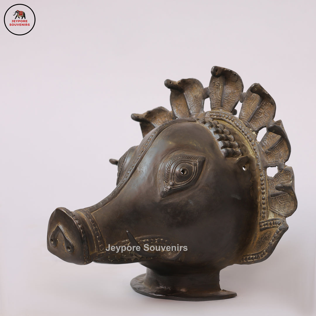 Traditional Wild Boar Spirit Panjurli Muga Bhuta Mask