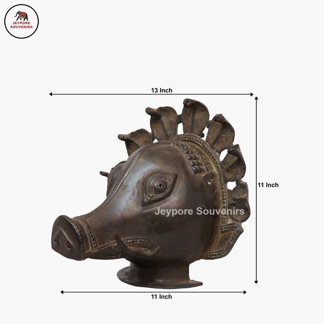 Traditional Wild Boar Spirit Panjurli Muga Bhuta Mask