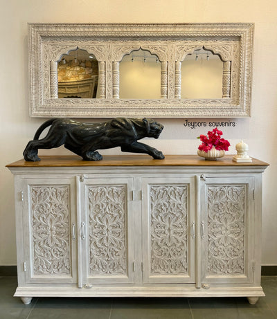 Distressed Blue Console Table