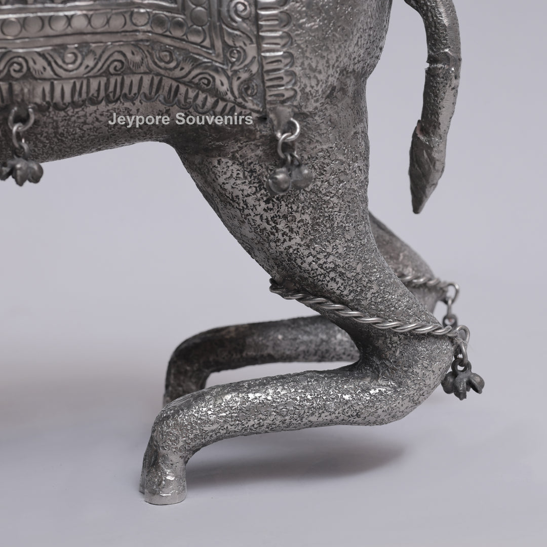 Antique German Silver Handcrafted Royal Camel Statue