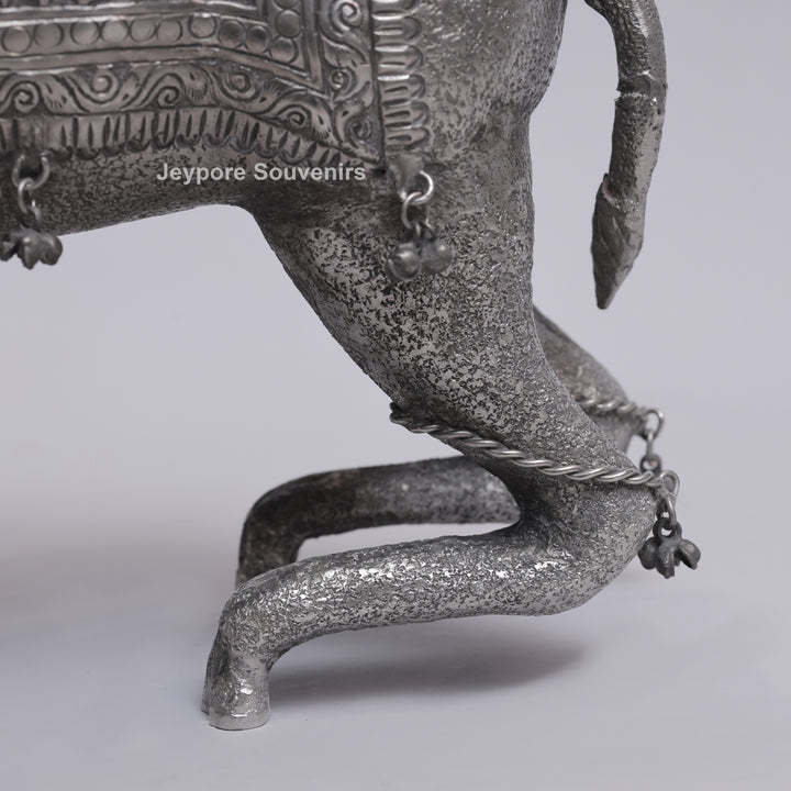 Antique German Silver Handcrafted Royal Camel Statue