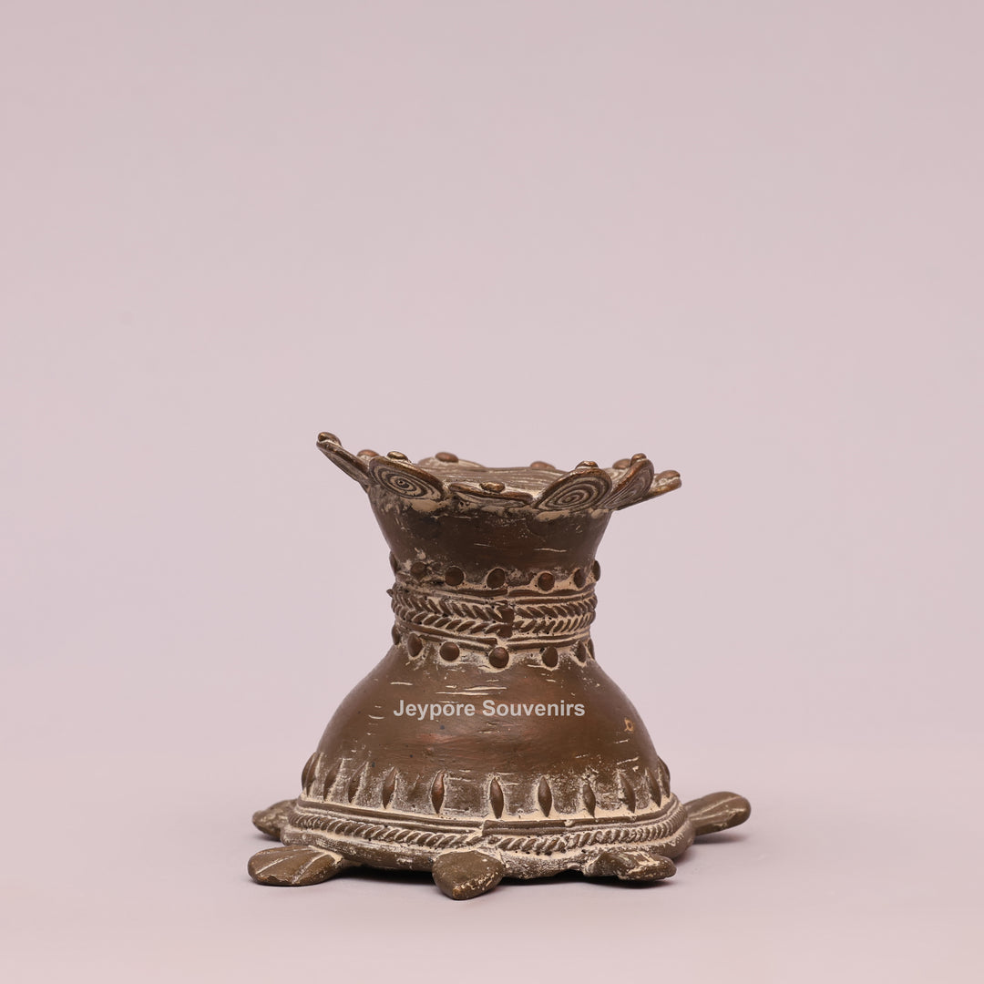 Handcrafted Dhokra Brass turtle sculpture